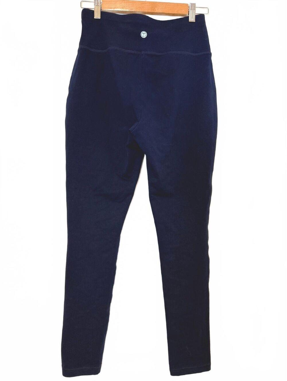 T by Talbots Women’s Small Navy Blue High Rise Stretch Leggings Pull On Pants